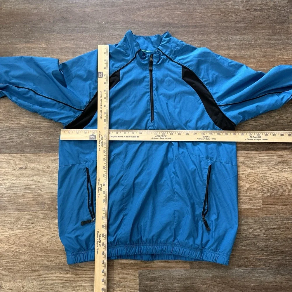 Adidas Climaproof Wind Men's Blue 1/4 Zip‎ Golf Pullover Sz Medium